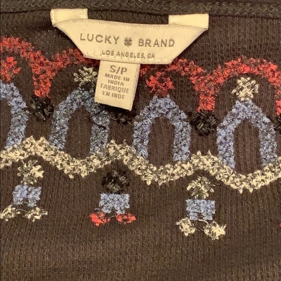 Lucky Brand Embroidered Neck Thermal Henley S - Picture 8 of 8
